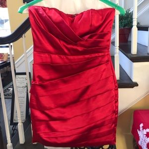 Red Silk Dress